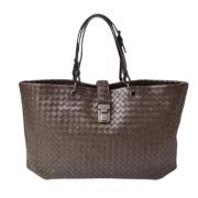 Pre-owned Leather totes Bottega Veneta Vintage , Brown , Heren