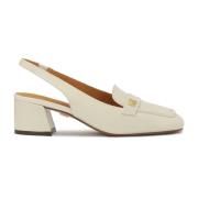 Lakleren pumps met open hiel Kazar , Beige , Dames