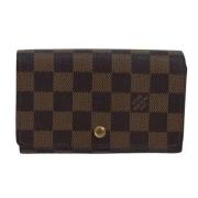 Pre-owned Canvas wallets Louis Vuitton Vintage , Brown , Dames