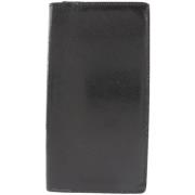 Pre-owned Leather wallets Hermès Vintage , Black , Dames