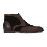 Bruine Brogue-Style Enkellaarzen Kazar , Brown , Heren