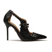 Avant-garde pumps met halfopen bovendeel Kazar , Black , Dames