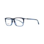 Blauwe Rechthoekige Acetaat Optische Frames Hugo Boss , Blue , Heren