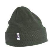 Flag Logo Beanie Hat Fila , Green , Unisex