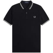 Slim Fit Twin Tipped Polo Fred Perry , Black , Heren