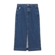 Relaxte maxi denim rok Marc O'Polo , Blue , Dames