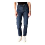 High Waist Straight Fit Jeans Lee , Blue , Dames