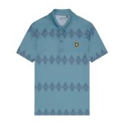 Argyle Polo Shirt Lyle & Scott , Blue , Heren