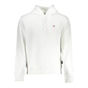 Heren Sweatshirt met Rits Wit Lange Mouw Napapijri , White , Heren