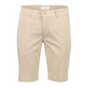 Beige Shorts NorHeren Pasvorm Katoen Stretch Brax , Beige , Heren