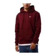 Heren Badge Hoodie Ext Paars Tommy Jeans , Red , Heren