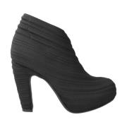 Zwarte Fold Dames Enkellaars United Nude , Black , Dames