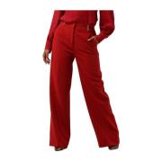 Rode Fancy Broek Sonja Aaiko , Red , Dames