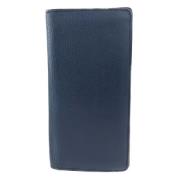 Pre-owned Leather wallets Louis Vuitton Vintage , Blue , Dames