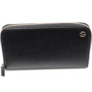 Pre-owned Leather wallets Gucci Vintage , Black , Dames