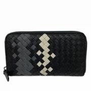 Pre-owned Leather wallets Bottega Veneta Vintage , Black , Dames