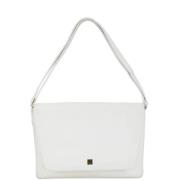 Pre-owned Leather shoulder-bags Givenchy Pre-owned , White , Dames