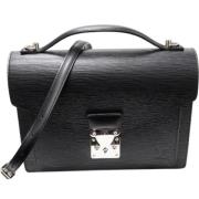 Pre-owned Leather louis-vuitton-bags Louis Vuitton Vintage , Black , D...