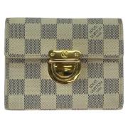 Pre-owned Canvas wallets Louis Vuitton Vintage , Beige , Dames