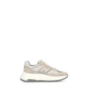 Beige Suède Leren Sneakers voor Vrouwen Hogan , Beige , Dames