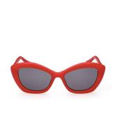 Luipaard Cat-Eye Zonnebril UV Bescherming Guess , Red , Dames