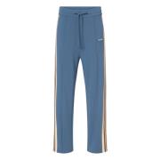 Vintage Gestreepte Zijstreep Broek Autry , Blue , Heren