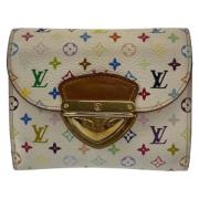 Pre-owned Canvas wallets Louis Vuitton Vintage , White , Dames