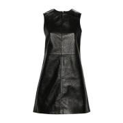 Korte Mouw Lederen Zwarte Top Remain Birger Christensen , Black , Dame...