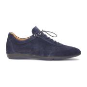 Navy blauwe luchtige suède halfschoenen Kazar , Blue , Heren