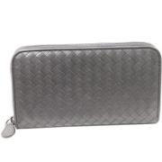 Pre-owned Leather wallets Bottega Veneta Vintage , Gray , Dames