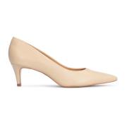 Leren lage hakken pumps Kazar , Beige , Dames