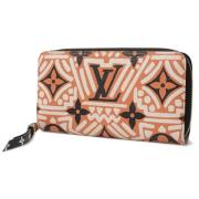 Pre-owned Canvas wallets Louis Vuitton Vintage , Orange , Dames