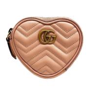 Pre-owned Leather wallets Gucci Vintage , Pink , Dames