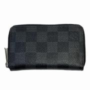 Pre-owned Canvas wallets Louis Vuitton Vintage , Black , Heren