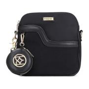 Dames zwarte messenger tas Kazar , Black , Dames