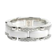 Pre-owned White Gold rings Chanel Vintage , Gray , Unisex