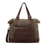 Praktische stoffen tas voor mannen in taupe kleur Kazar , Beige , Here...