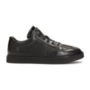 Zwarte sneakers met versierde zool en tong Kazar , Black , Heren