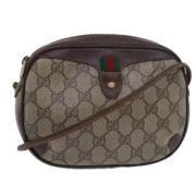 Pre-owned Leather gucci-bags Gucci Vintage , Beige , Dames