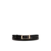 Smalle leren riem Kazar , Black , Dames