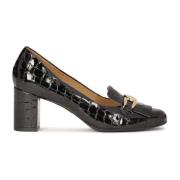 Gestempelde lakleren pumps Kazar , Black , Dames