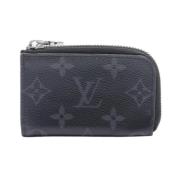 Pre-owned Canvas wallets Louis Vuitton Vintage , Black , Dames