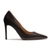 Donkerbruine pumps met een slanke hak Kazar , Brown , Dames