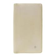 Pre-owned Leather wallets Chanel Vintage , White , Dames