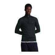 Eagle Merino Quarter Zip Jumper Lyle & Scott , Black , Heren