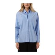 Lichtblauwe Stijlvolle Blouse Drykorn , Blue , Dames