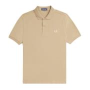 Slim Fit Plain Polo Silver Blue Fred Perry , Beige , Heren