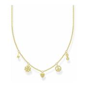 Damesketting met hangers ketting met symbolen goud Ke2123-414-14-L42V ...