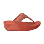 Koraal Shimmerlux Sandalen Lulu Stijl Fitflop , Red , Dames