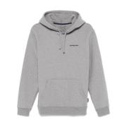 Grijze Sweater met Logo Print Patagonia , Gray , Heren